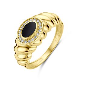 ring onyx en zirkonia