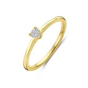 ring diamant 0.10ct h si