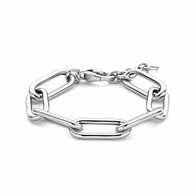 armband paperclip ronde buis 11,5 mm 19 + 3 cm